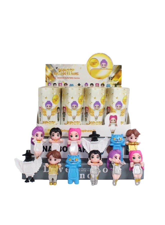 general KPop Demon Hunters mobile phone stickers computer monitor tide play doll blind box hand-made ornaments - Image 1